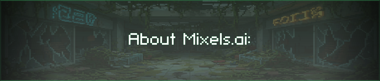 Zombie pixel art avatar pack - About Mixels.ai section